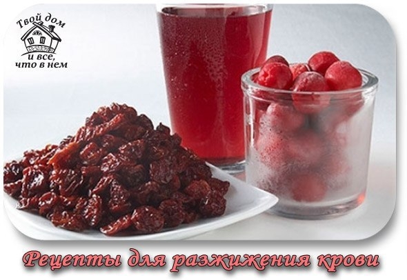 ГУСТАЯ КРОВЬ. РЕЦЕПТЫ ДЛЯ РАЗЖИЖЕНИЯ КРОВИ