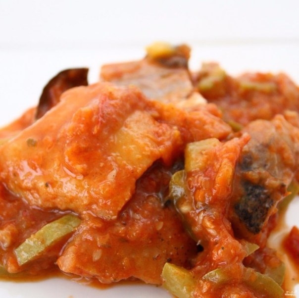 Тушёная треска в мультиварке с овощами и томатом – «Мечта» Тушёная треска в мультиварке с овощами и томатом – «Мечта»