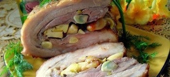 ЗАПЕЧЁННАЯ СВИНИНА С ЯБЛОКАМИ И ЧЕСНОКОМ ЗАПЕЧЁННАЯ СВИНИНА С ЯБЛОКАМИ И ЧЕСНОКОМ