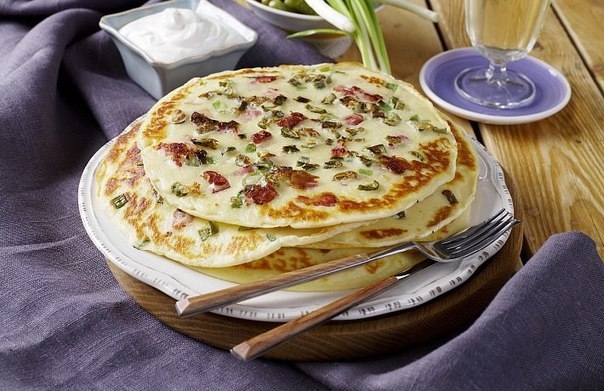 Блины с припеком из бекона Блины с припеком из бекона