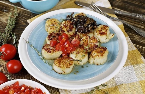 Гребешки с опятами Гребешки с опятами