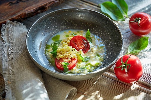 детокс-суп с чечевицей и соевым молоком детокс-суп с чечевицей и соевым молоком