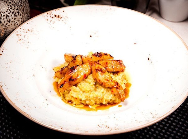 Пшенная каша с креветочной рыбой Пшенная каша с креветочной рыбой