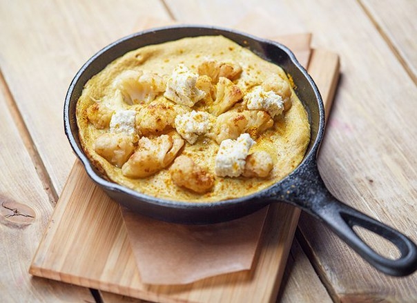 омлет с карри и цветной капустой омлет с карри и цветной капустой