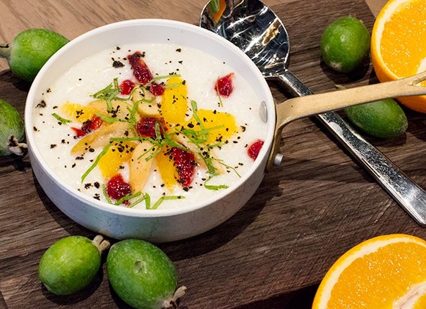 рисовая каша с апельсином и фейхоа рисовая каша с апельсином и фейхоа