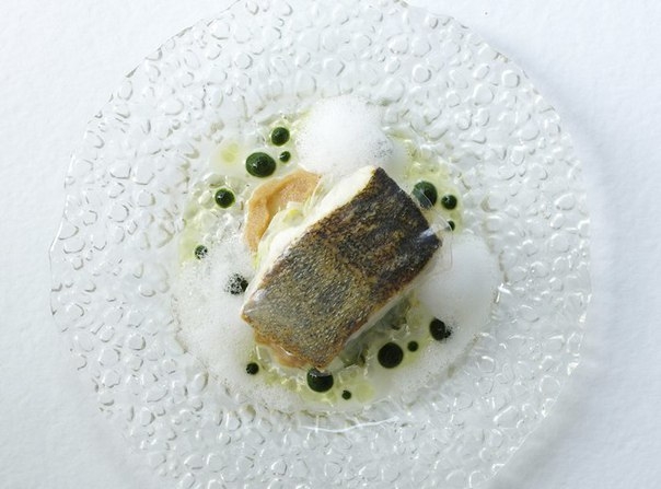 СУДАК В ВОДОРОСЛЯХ ИЗ ЛУКА-ПОРЕЯ, ЖЕЛЕ ИЗ СЕМЯН ФЕНХЕЛЯ И ПЕНА СО ВКУСОМ МОРЯ СУДАК В ВОДОРОСЛЯХ ИЗ ЛУКА-ПОРЕЯ, ЖЕЛЕ ИЗ СЕМЯН ФЕНХЕЛЯ И ПЕНА СО ВКУСОМ МОРЯ