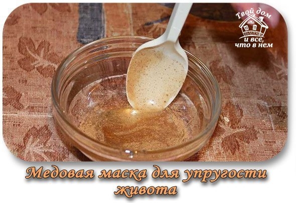 Медовая маска для упругости живота