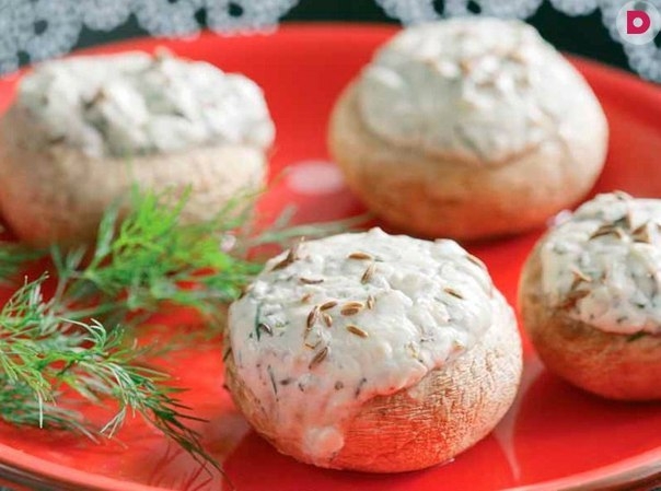 РЕЦЕПТ ФАРШИРОВАННЫХ ГРИБОВ С ЗЕЛЕНЬЮ РЕЦЕПТ ФАРШИРОВАННЫХ ГРИБОВ С ЗЕЛЕНЬЮ