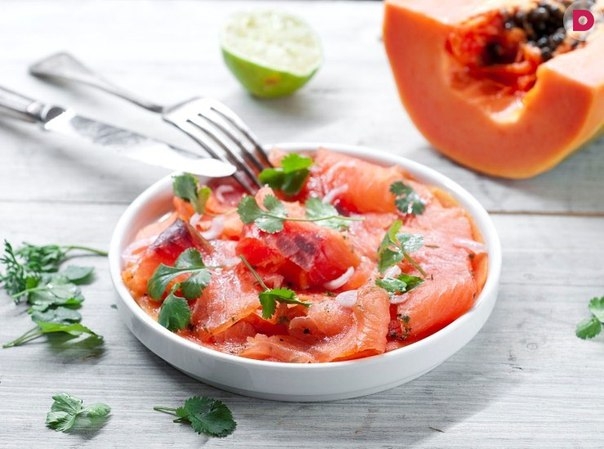 РЕЦЕПТ КАРПАЧО ИЗ ПАПАЙИ И ЛОСОСЯ РЕЦЕПТ КАРПАЧО ИЗ ПАПАЙИ И ЛОСОСЯ