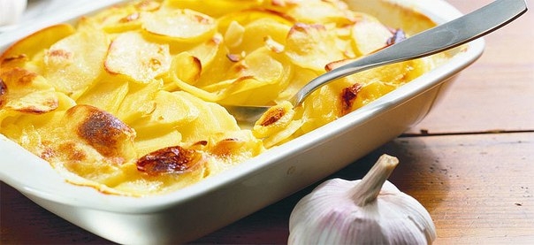 Сливочный картофель с чесноком Сливочный картофель с чесноком