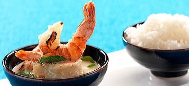 Королевские креветки в соусе из лайма и кокоса