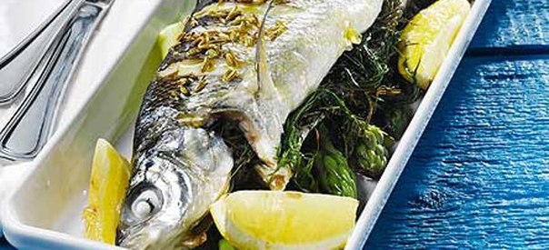 Золотистый спар на гриле Золотистый спар на гриле