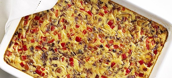 Блинный пирог с беконом Блинный пирог с беконом