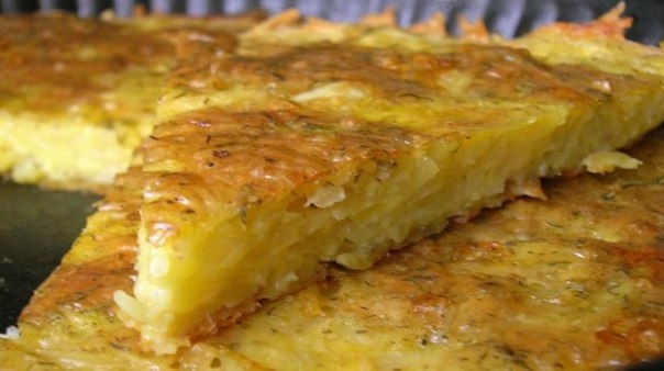 Ленивый картофельный пирог