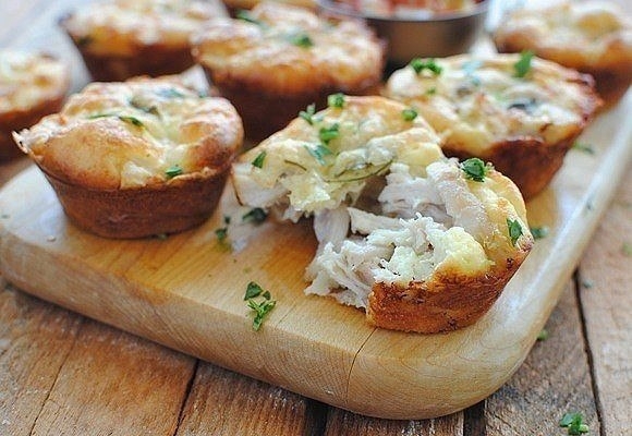 Куриный мафин с сыром.