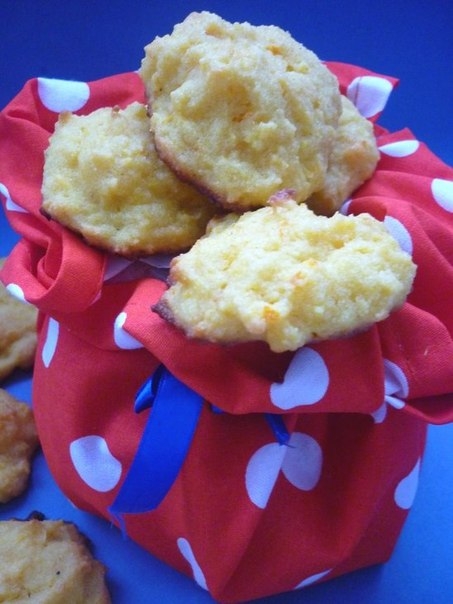 Печенье из манки с апельсином и тыквой