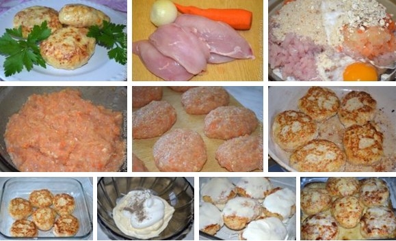 Котлетки-обманки из курицы и морковки
