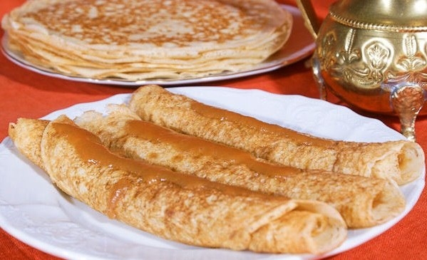 Блины с карамелью