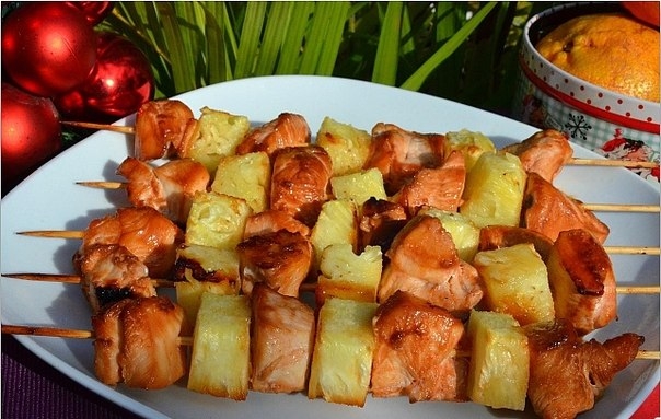 Куриный шашлык с ананасом - волшебно вкусный и нежный!!!
