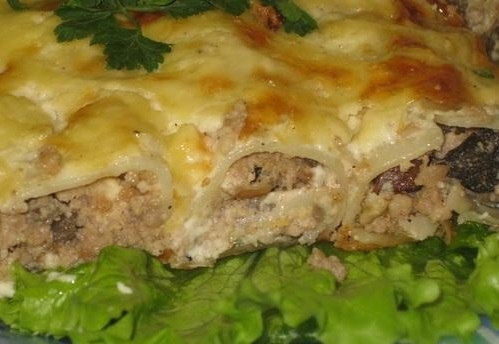 Рулетики из лазаньи