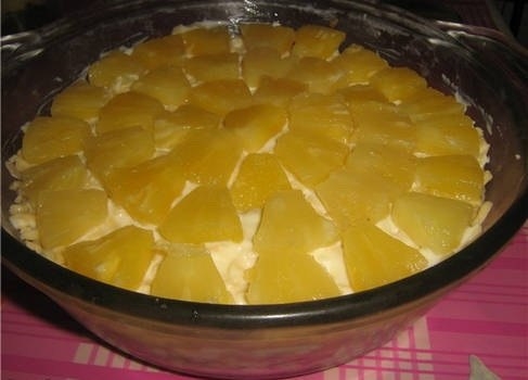 Салат из курицы по-карибски