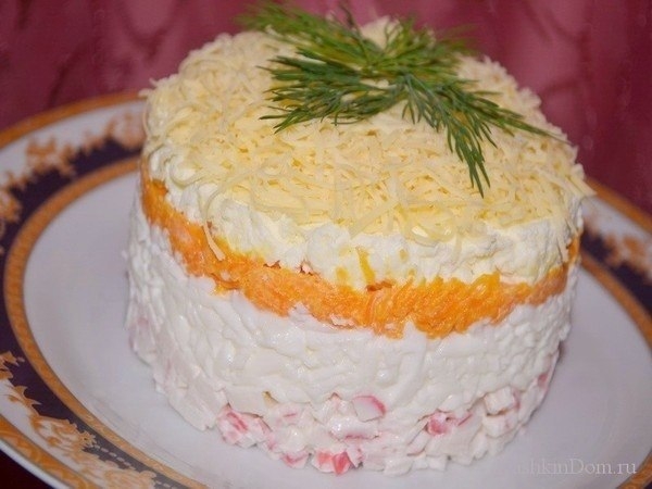 Салат «Нежность» - действительно, очень нежный и вкусный!. И как раньше наши мамы и бабушки обходили
