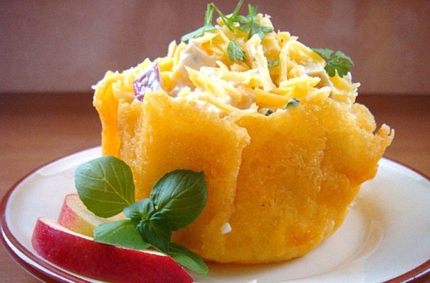Салат "Сырная корзиночка"