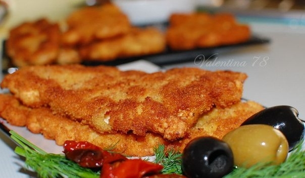 Шницель из куриных грудок