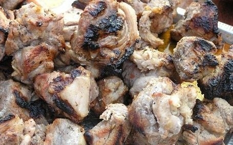 ШАШЛЫК С ПОМИДОРАМИ