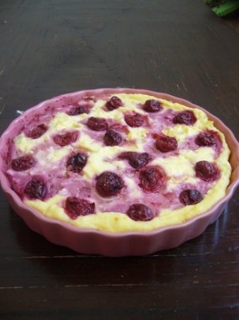 Запеканка с вишнями