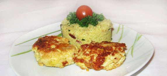 Котлеты из куриного филе с сыром