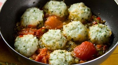 Рисовые фрикадельки с пармезаном
