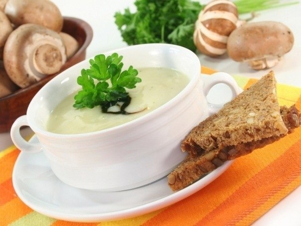 Сырный суп с луком
