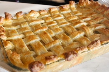 Пирог с картофелем и индейкой