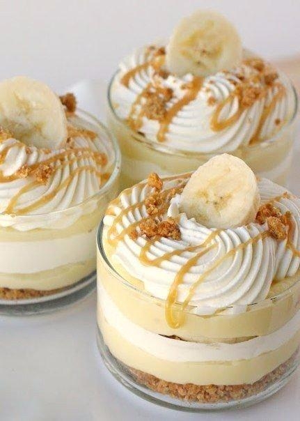 Безумно вкусный бананово-карамельный десерт с кремом