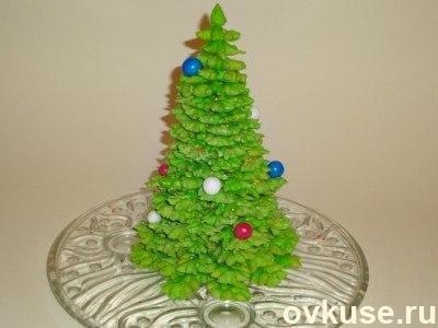 Ёлочка из заварного теста