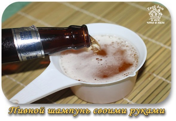 Пивной шампунь своими руками