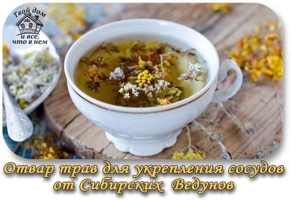 Отвар трав для укрепления сосудов от Сибирских Ведунов