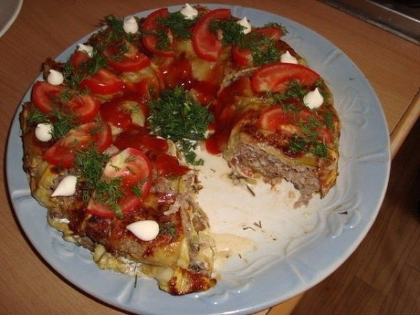 Вкусная кабачковая запеканка