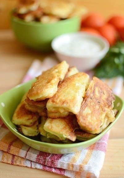 Кабачки в кляре.
