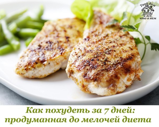 Как похудеть за 7 дней: продуманная до мелочей диета.