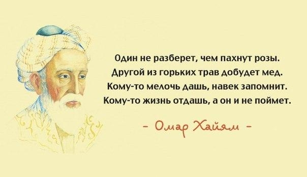 15 глубоких цитат Омара Хайама о человеке, счастье и любви: