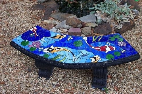 САДОВЫЕ СКАМЕЙКИ ИЗ МОЗАИКИ САДОВЫЕ СКАМЕЙКИ ИЗ МОЗАИКИ
