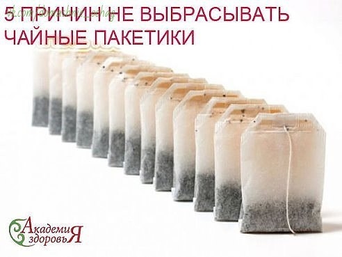 5 ПРИЧИН НЕ ВЫБРАСЫВАТЬ ЧАЙНЫЕ ПАКЕТИКИ.В гениальность их применения сложно поверить!