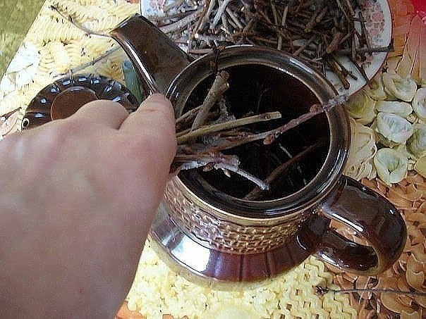 Пейте чай, приготовленный из вишневых веточек. Пейте чай, приготовленный из вишневых веточек.