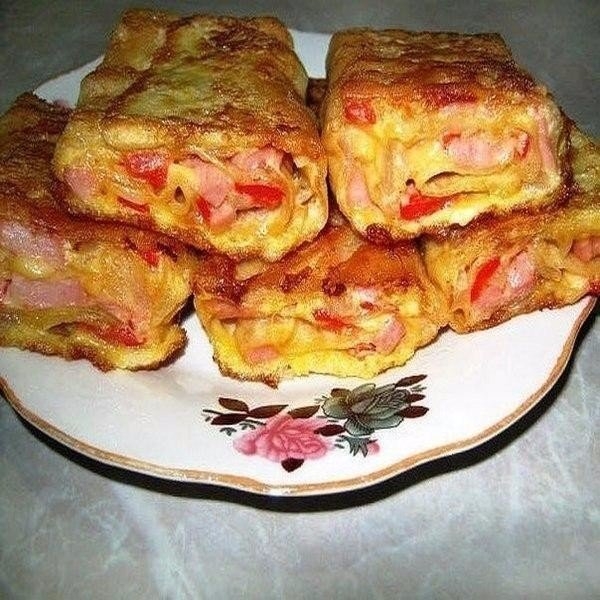 Лаваш с ветчиной и сыром. Ну очень вкусно!