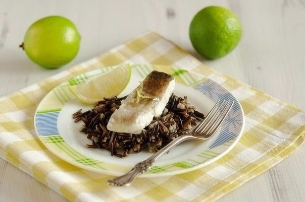 Филе трески, маринованное с лаймом