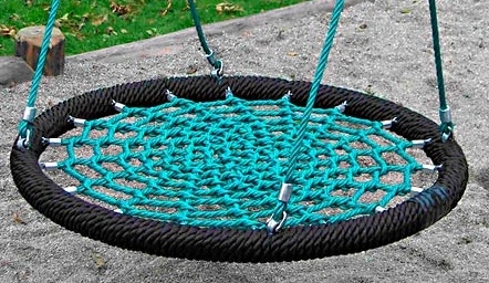 Качели из обруча. Качели из обруча.
