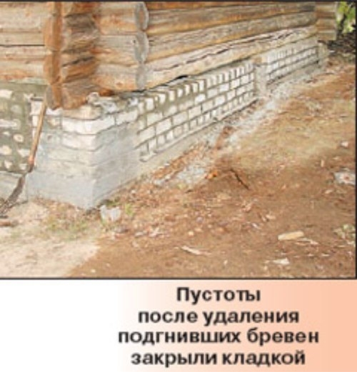 Переборка всех венцов дома Переборка всех венцов дома