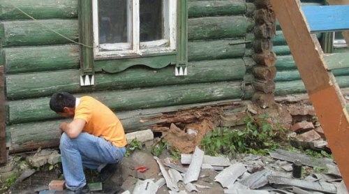 Ремонт фундамента деревянного дома Ремонт фундамента деревянного дома